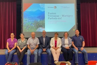 Le conseil communal de Vernayaz avant la séance d'information sur la fusion avec Martigny